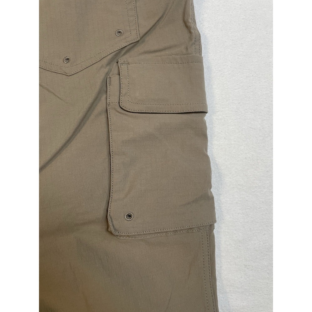 Duluth Trading Carpenter Pants 14x31" Curvesetter Elastic Waistband Cargo Khaki - Picture 16 of 16